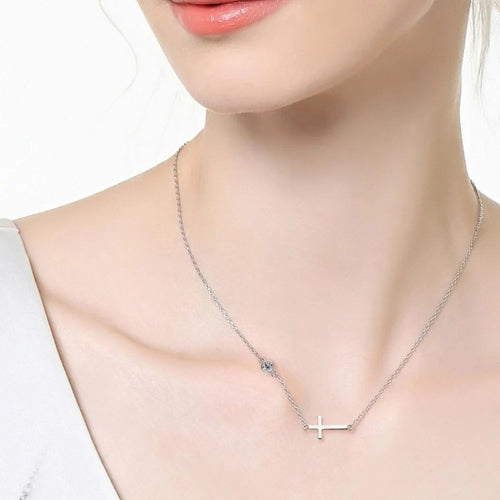 Silver Moissanite Necklace