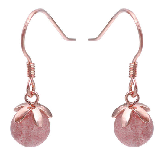 sweet crystal ball earrings