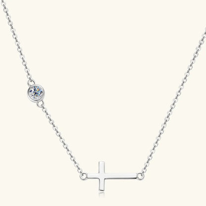 Silver Moissanite Necklace